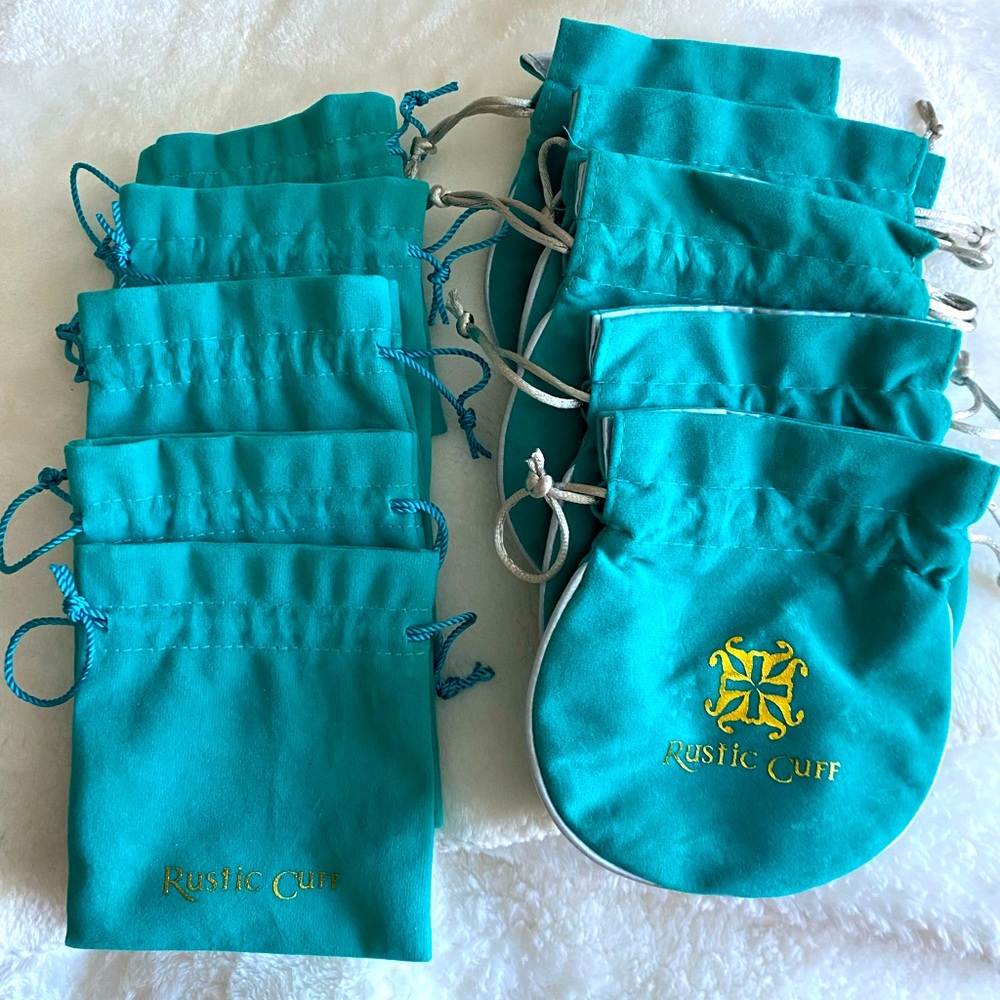 Rustic Cuff jewelry bags (10 total)